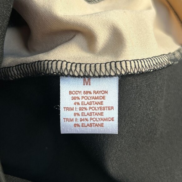 Torn By Ronny Kobo Womens Black & Tan Colorblock Sleeveless Bodycon Dress Medium - Picture 4 of 9